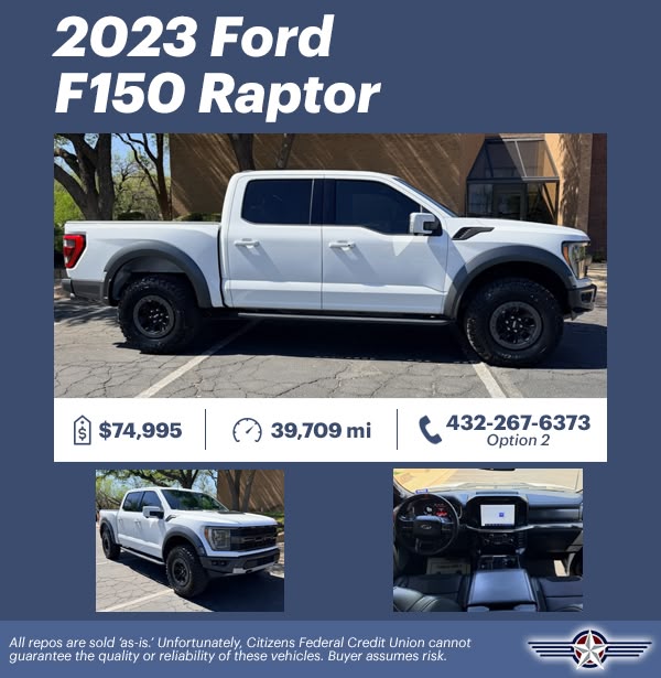 2023 Ford F150 Raptor
