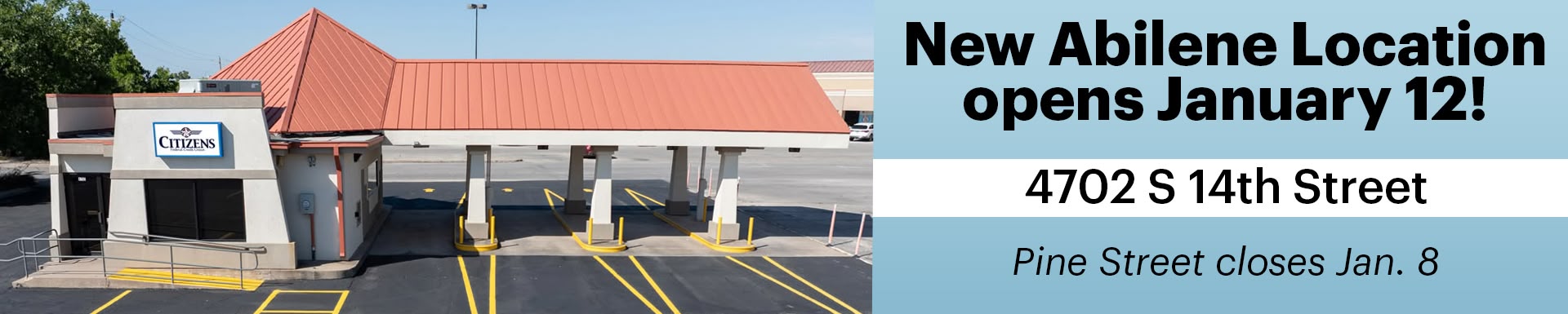 New Abilene Location on January 12!